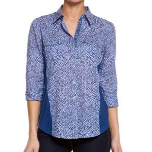 Robert Graham Button Down Floral Top Cowgirl Shirt